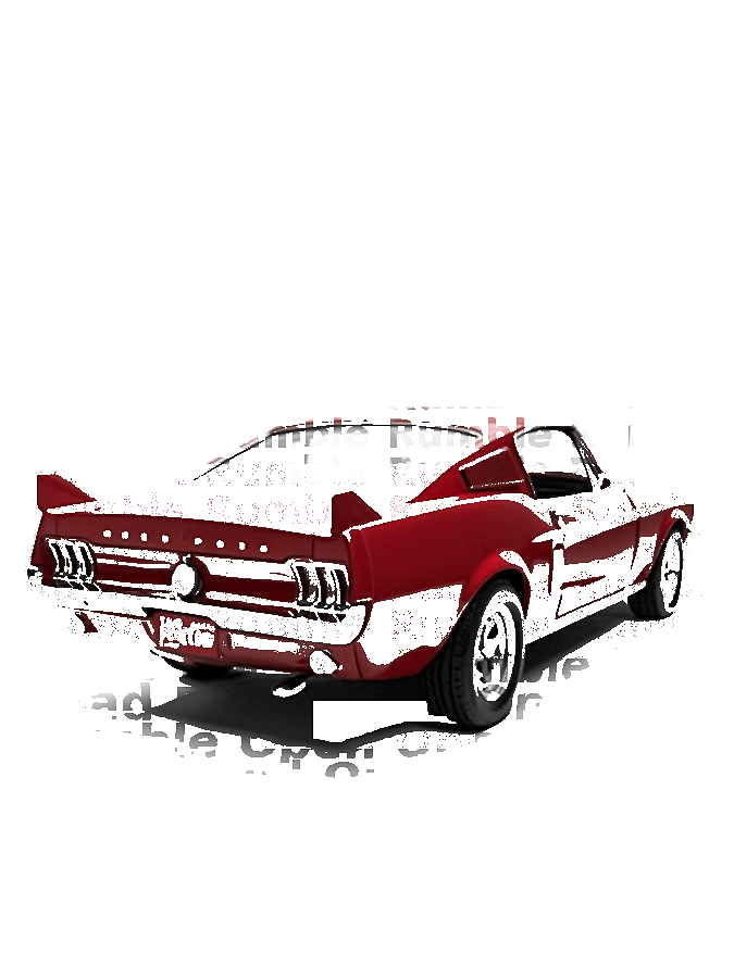 Custom Car Typography Portrait — Classic Auto Word Art