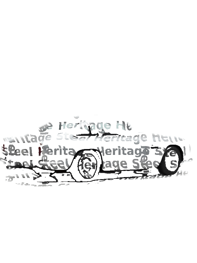 Custom Car Typography Portrait example