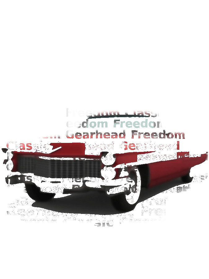 Custom Car Typography Portrait — Classic Auto Word Art