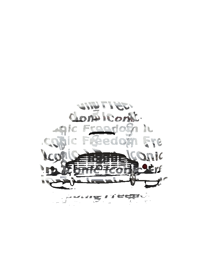 Custom Car Typography Portrait example