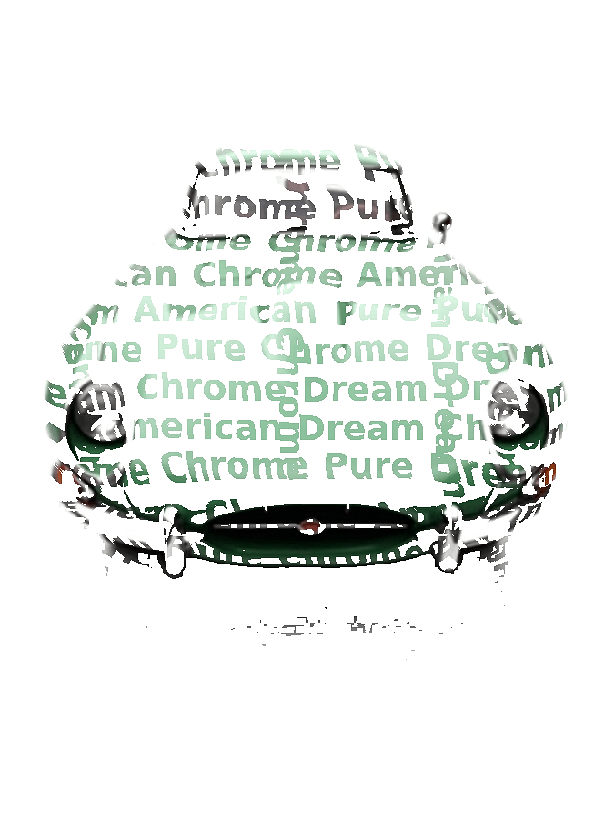 Custom Car Typography Portrait — Classic Auto Word Art