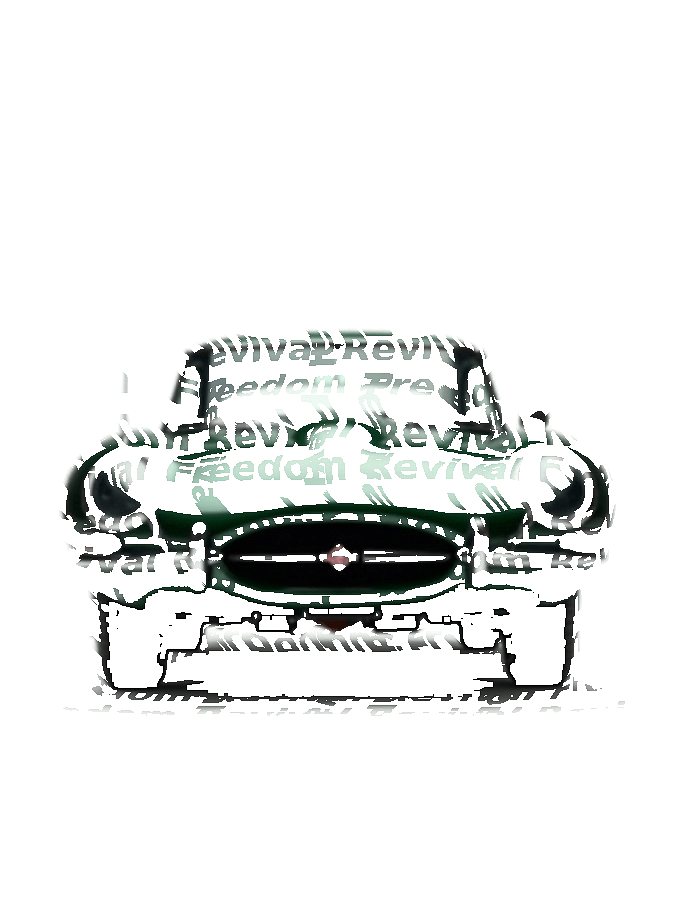 Custom Car Typography Portrait — Classic Auto Word Art