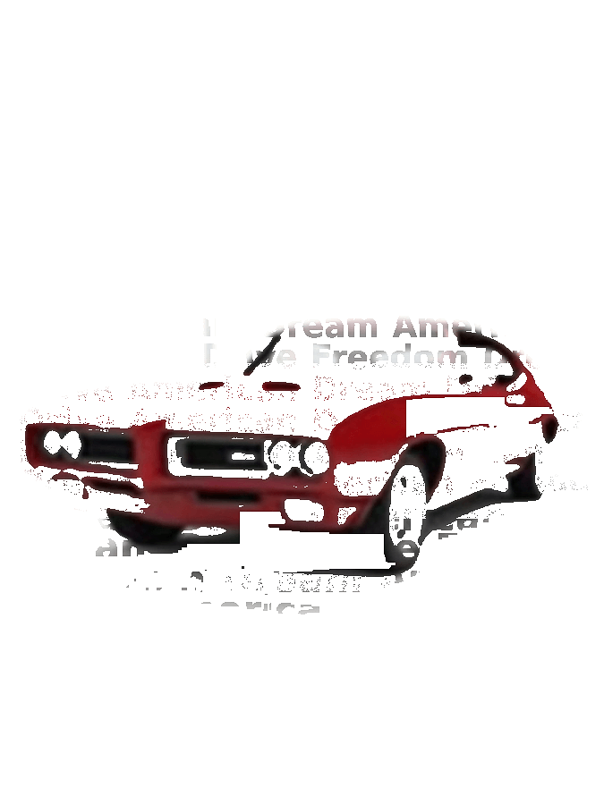 Custom Car Typography Portrait — Classic Auto Word Art