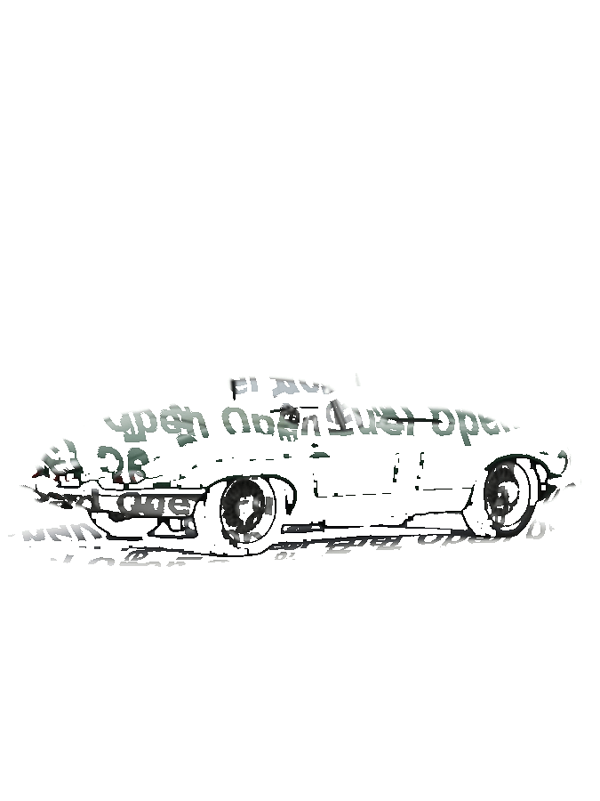 Custom Car Typography Portrait — Classic Auto Word Art