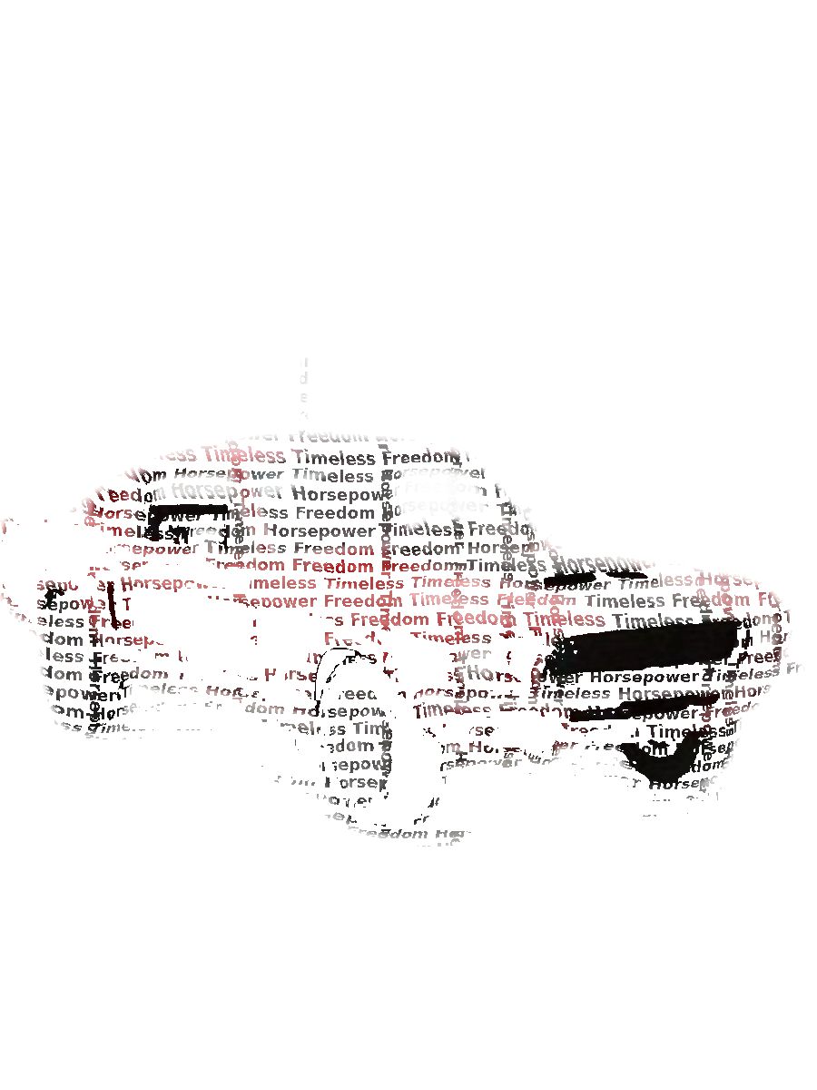Custom Car Typography Portrait — Classic Auto Word Art