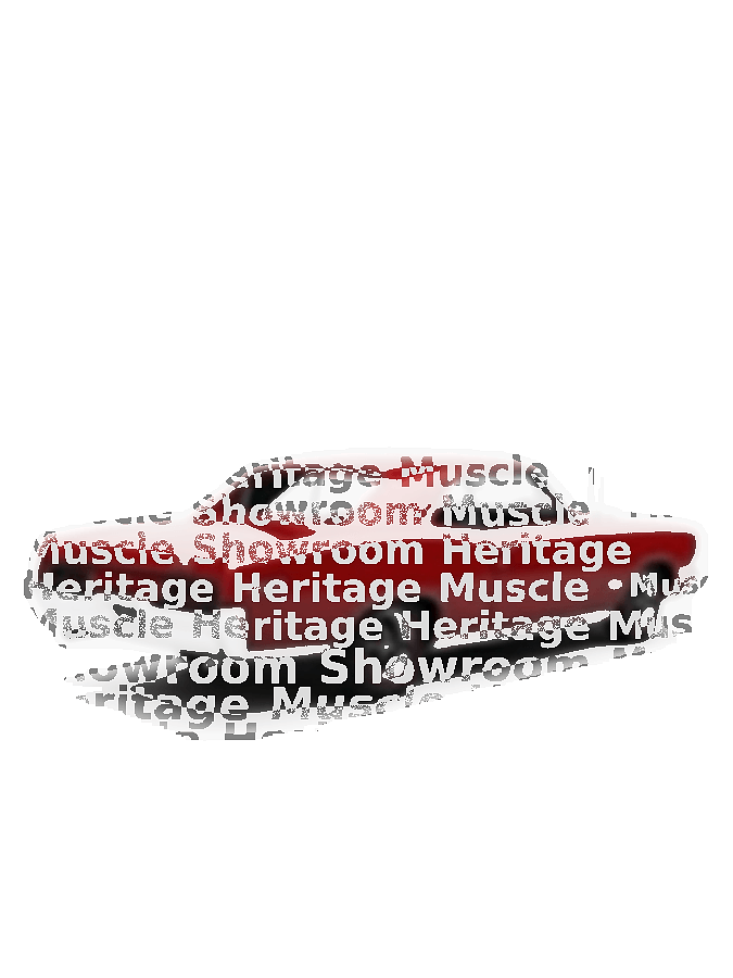 Custom Car Typography Portrait — Classic Auto Word Art