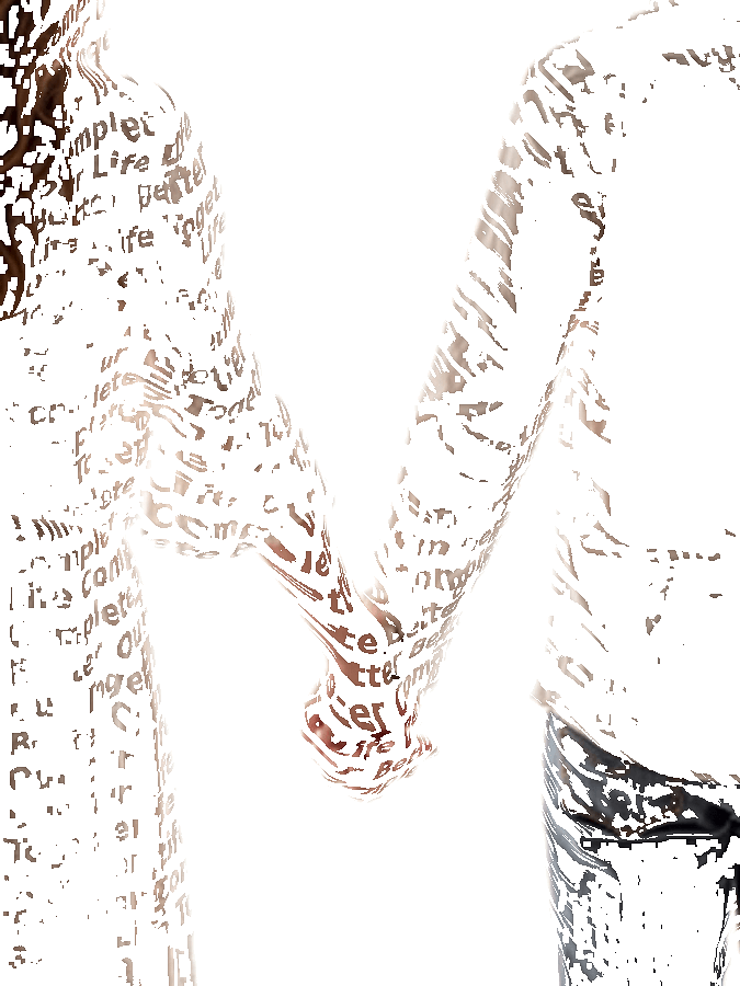 Custom Typography Portrait from Photo example