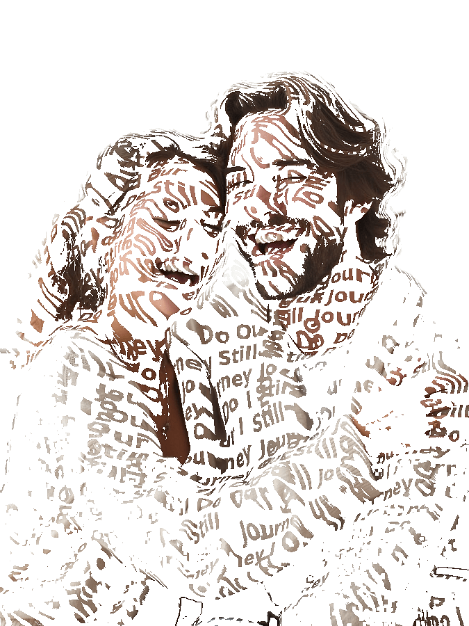 Custom Typography Portrait from Photo example