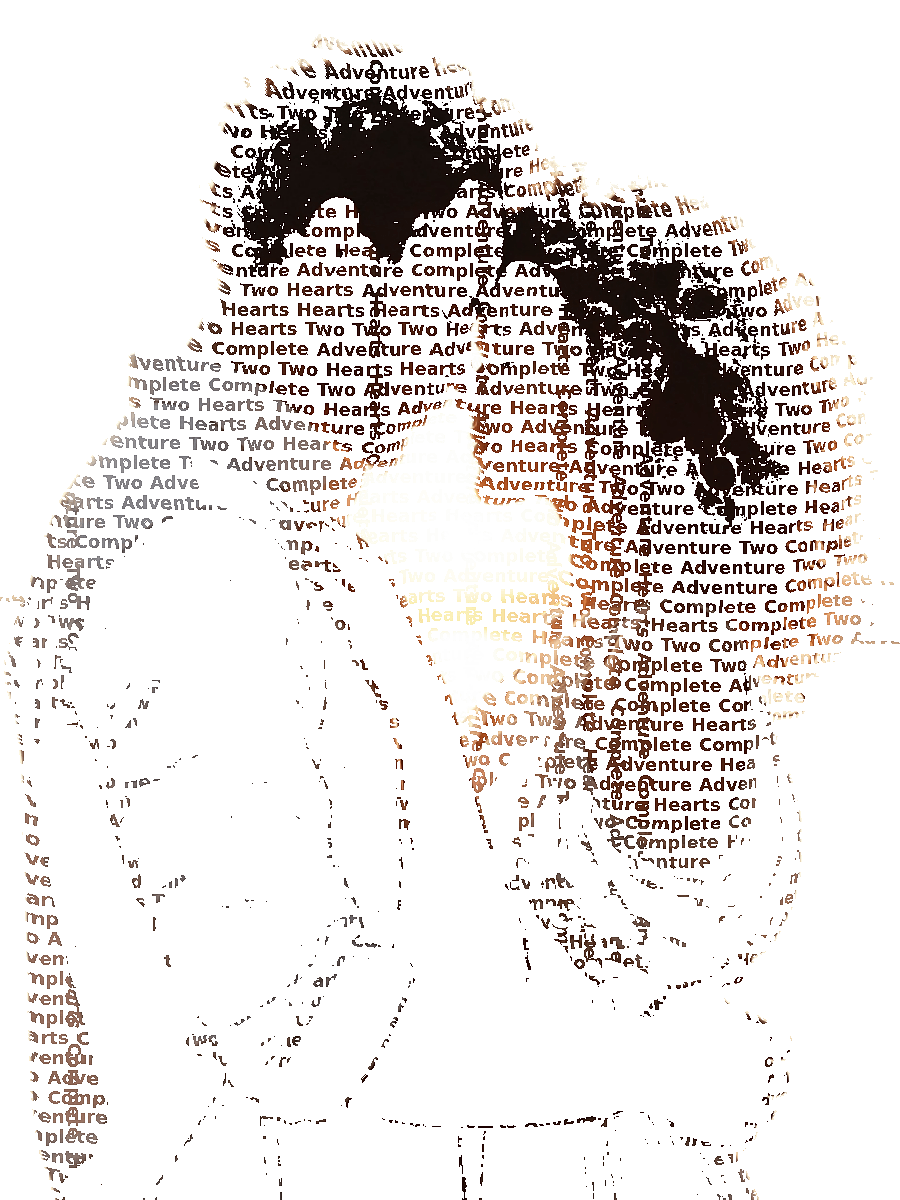 Custom Couples Typography Portrait example