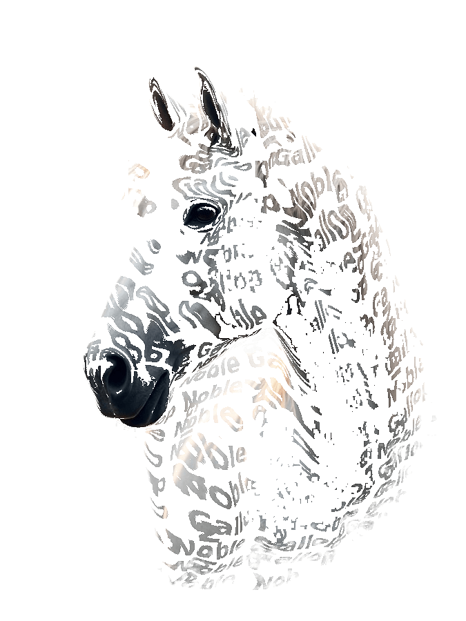 Custom Horse Typography Portrait — Equestrian Word Art