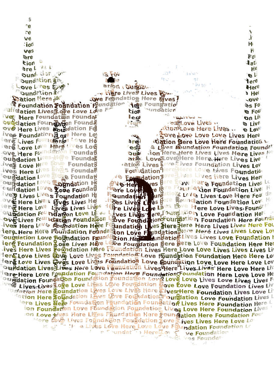 Custom House Typography Portrait — Home Word Art Print