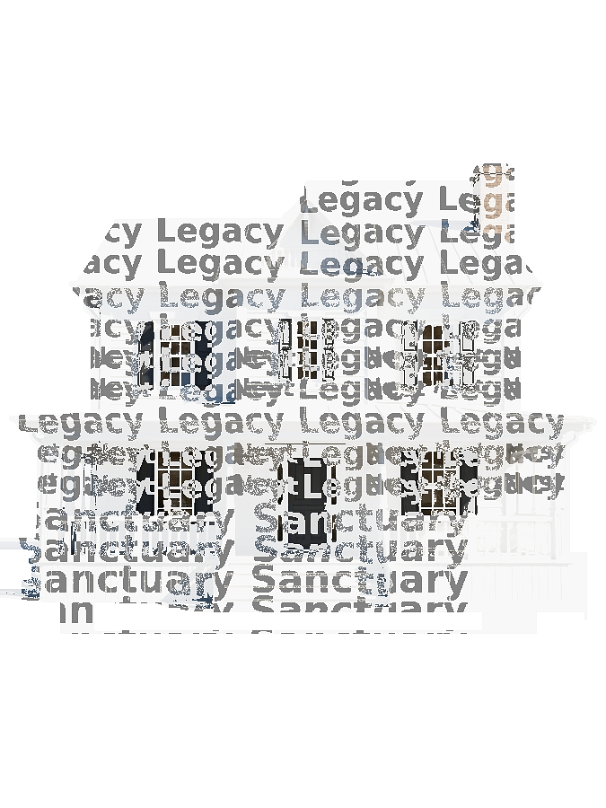 Custom House Typography Portrait — Home Word Art Print