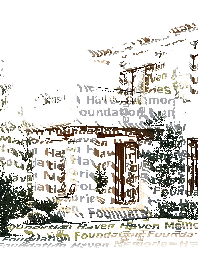 Custom House Typography Portrait — Home Word Art Print