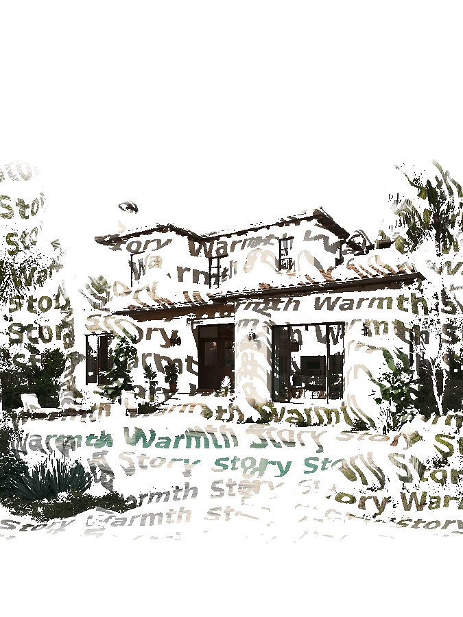 Custom House Typography Portrait — Home Word Art Print