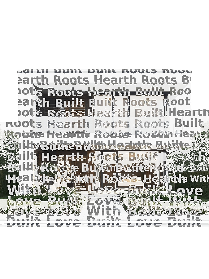 Custom House Typography Portrait — Home Word Art Print