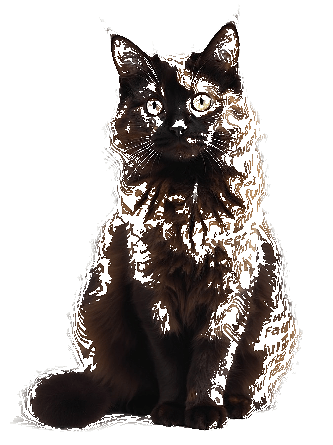 Custom Pet Typography Portrait — Personalized Word Art