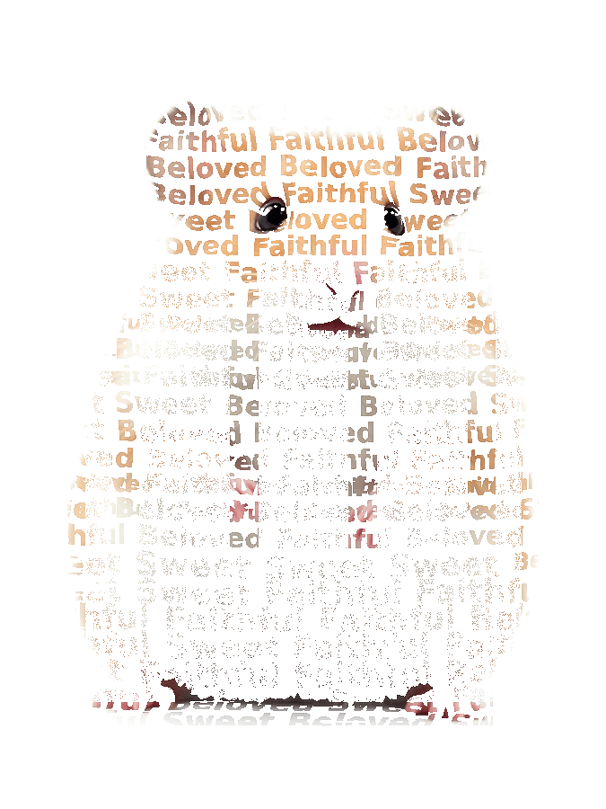 Custom Pet Typography Portrait — Personalized Word Art