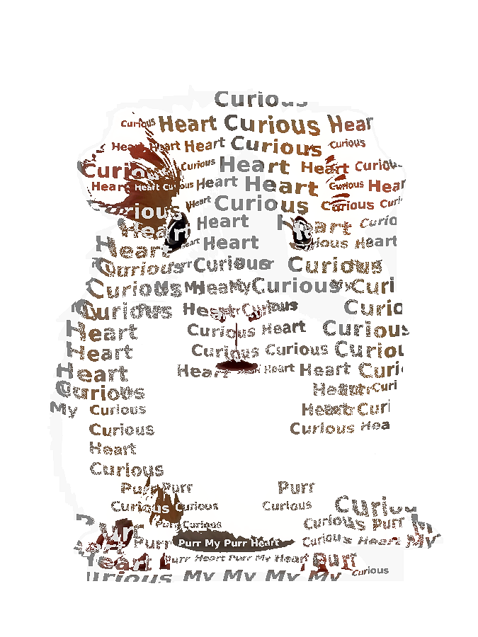 Custom Pet Typography Portrait — Personalized Word Art