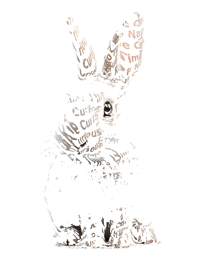 Custom Pet Typography Portrait — Personalized Word Art