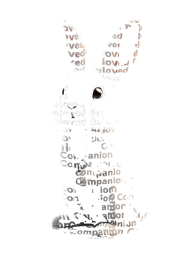 Custom Pet Typography Portrait — Personalized Word Art