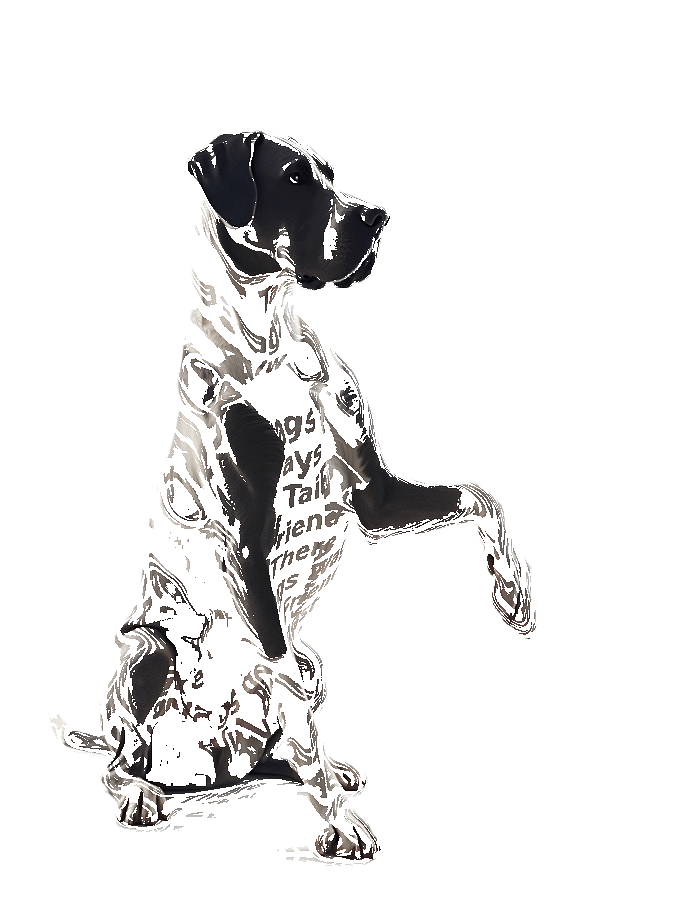 Custom Typography Portrait — Custom Dog Word Art