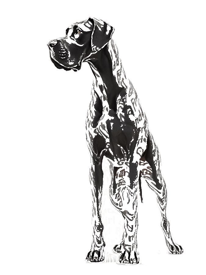 Custom Typography Portrait — Custom Dog Word Art