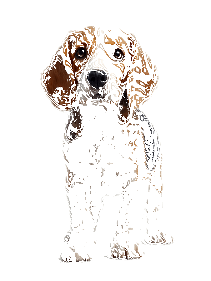 Custom Typography Portrait — Custom Dog Word Art