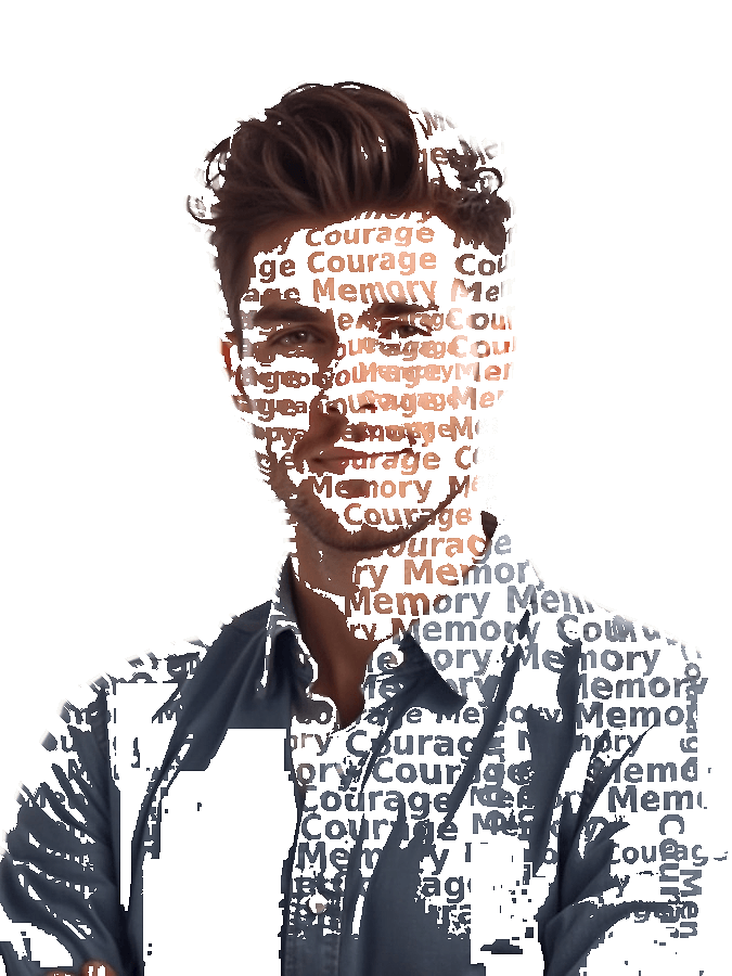 Custom Typography Portrait — Personalized Word Art From Your Photo