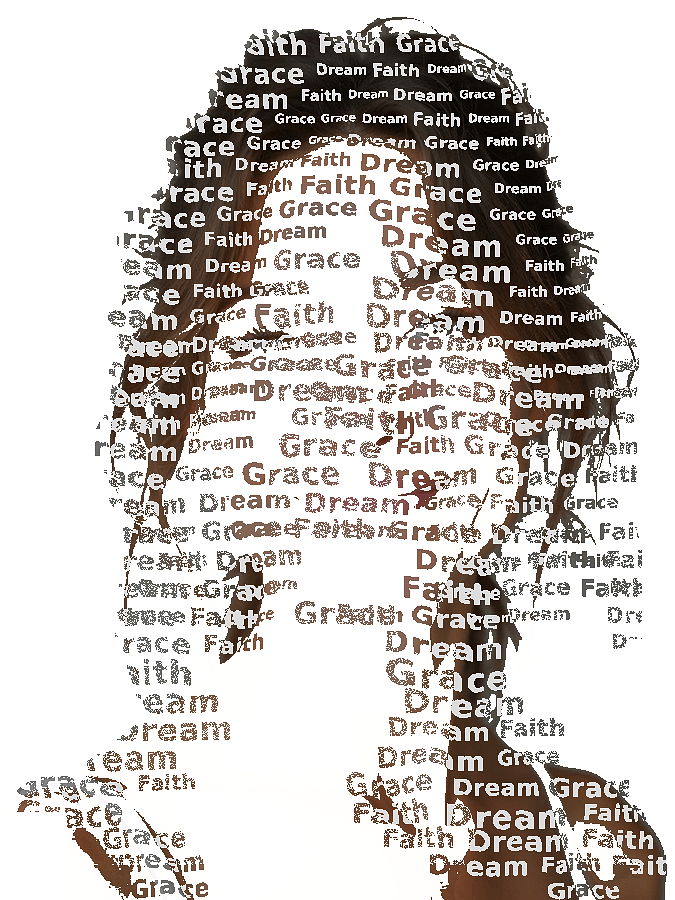 Custom Typography Portrait — Personalized Word Art From Your Photo