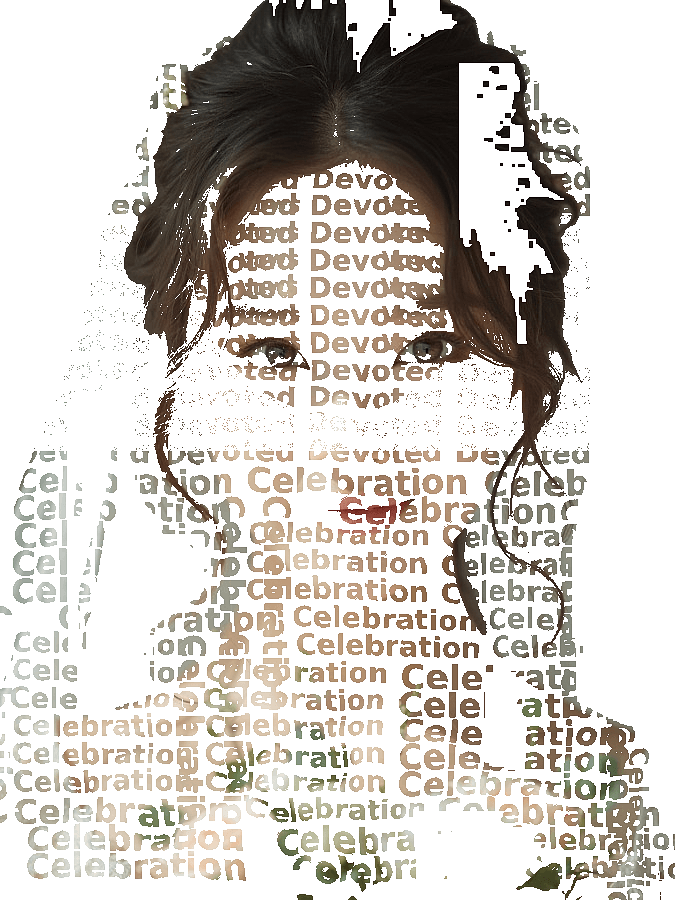 Wedding Typography Portrait — Custom Couple Word Art Keepsake