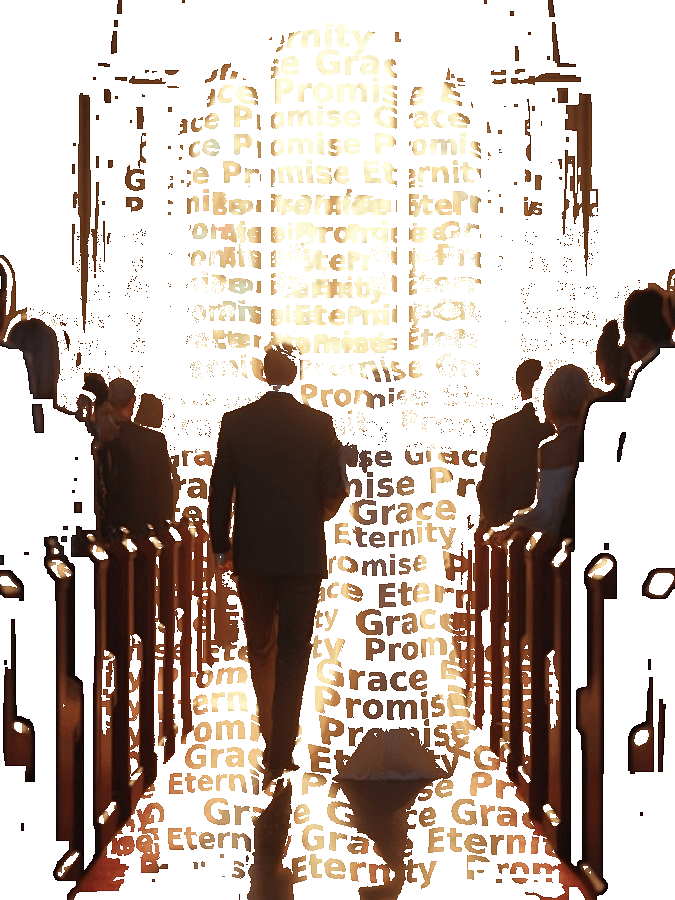 Wedding Typography Portrait — Custom Couple Word Art Keepsake